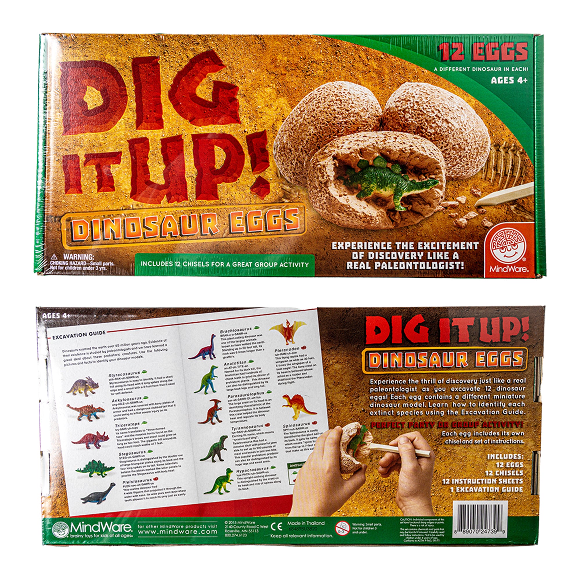 MINDWARE DIG IT UP DINOSAUR EGGS – Science World Science Store