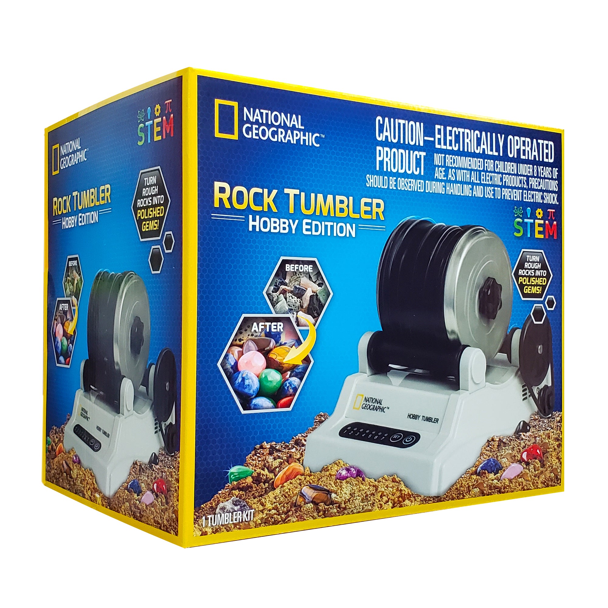 High Rocks Hobby NATIONAL GEOGRAPHIC ROCK TUMBLER HOBBY EDITION – Science World Science ...