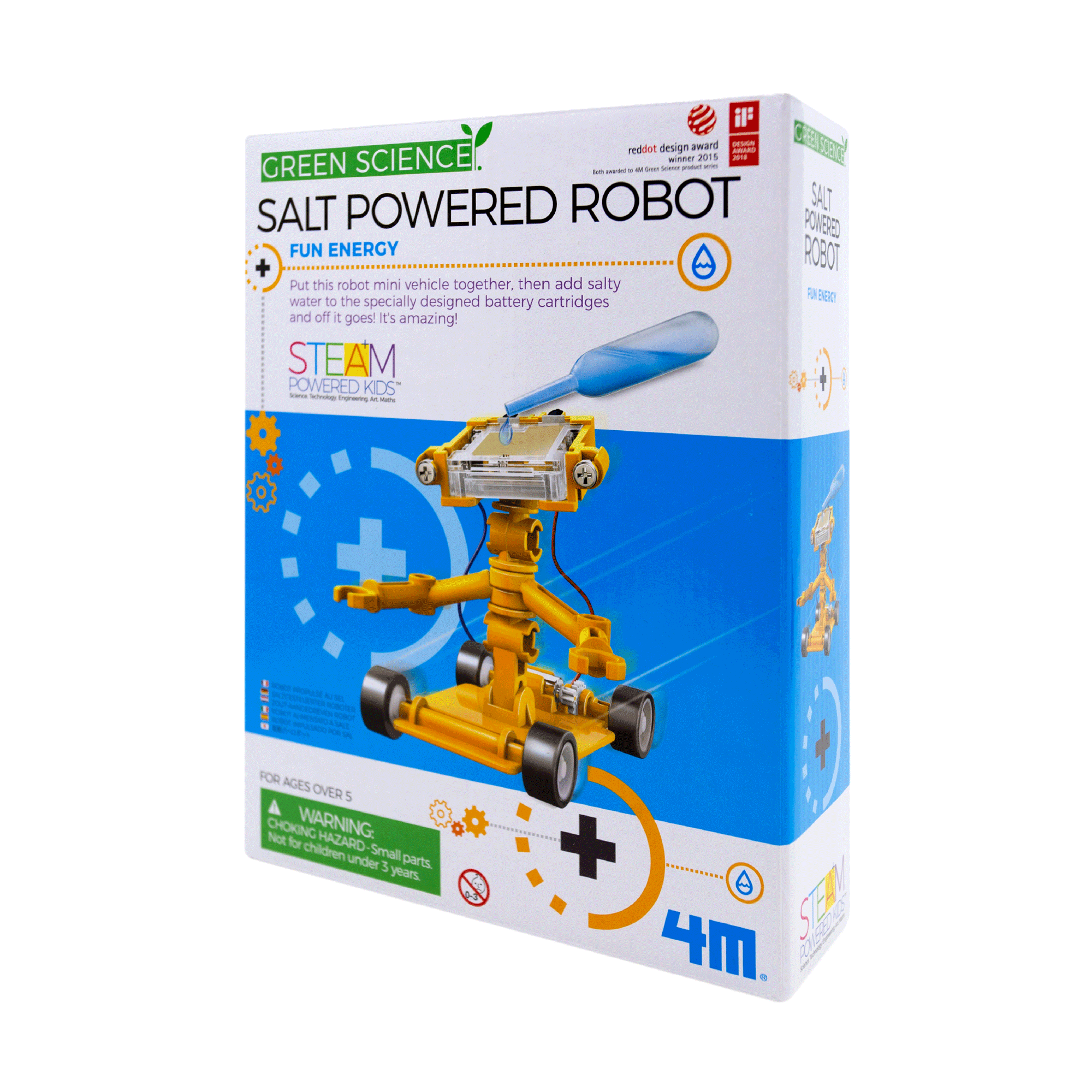 Salt Spring Robotics 4M GREEN SCIENCE SALT POWERED ROBOT – Science World Science Store
