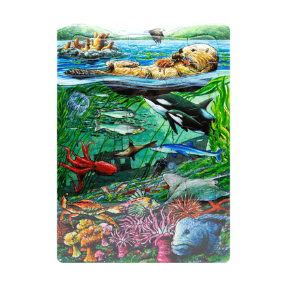 LIFE ON THE PACIFIC OCEAN 35 PIECE TRAY PUZZLE