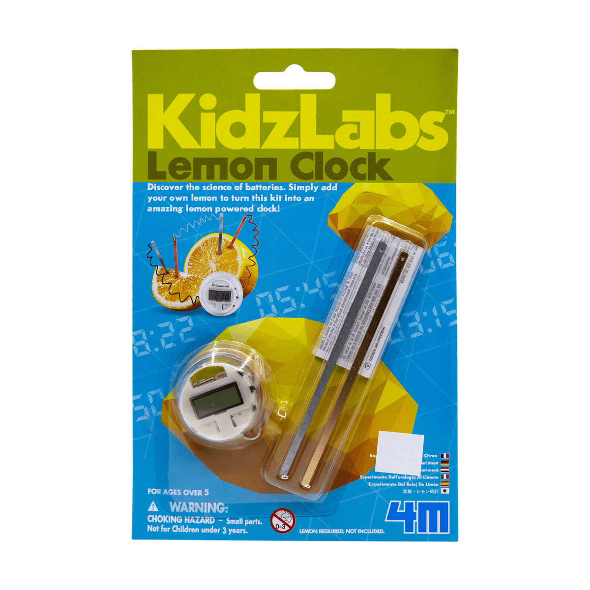 4M KIDZ LABS LEMON CLOCK – Science World Science Store