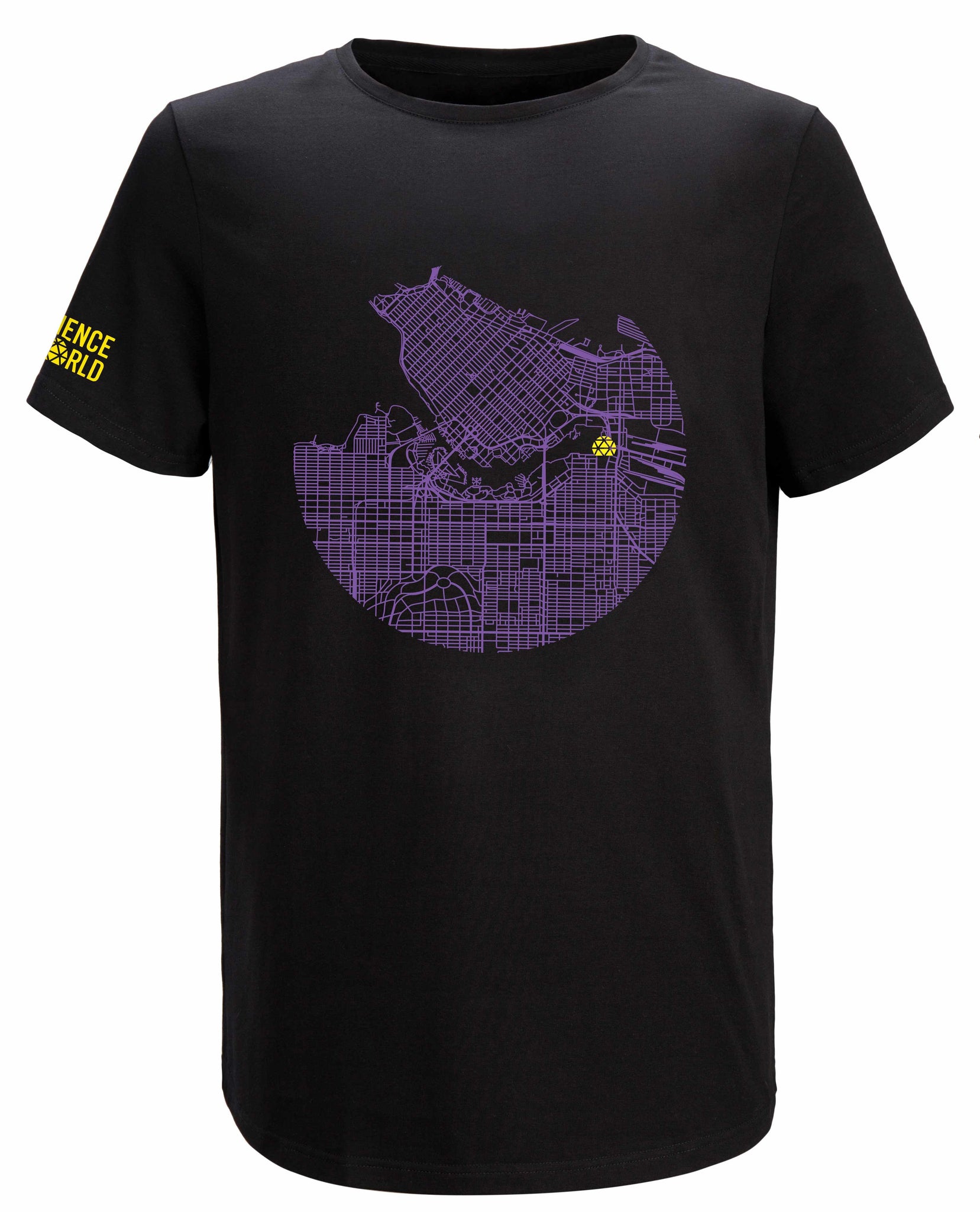 MAP OF VANCOUVER ADULT T-SHIRT