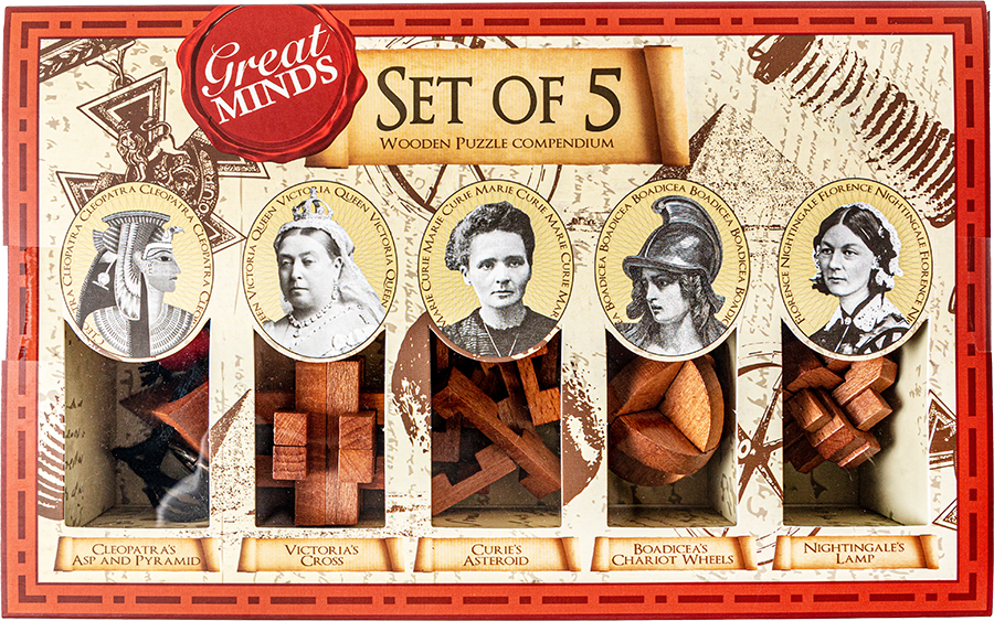 GREAT MINDS SET OF 5 FEMALE PUZZLE